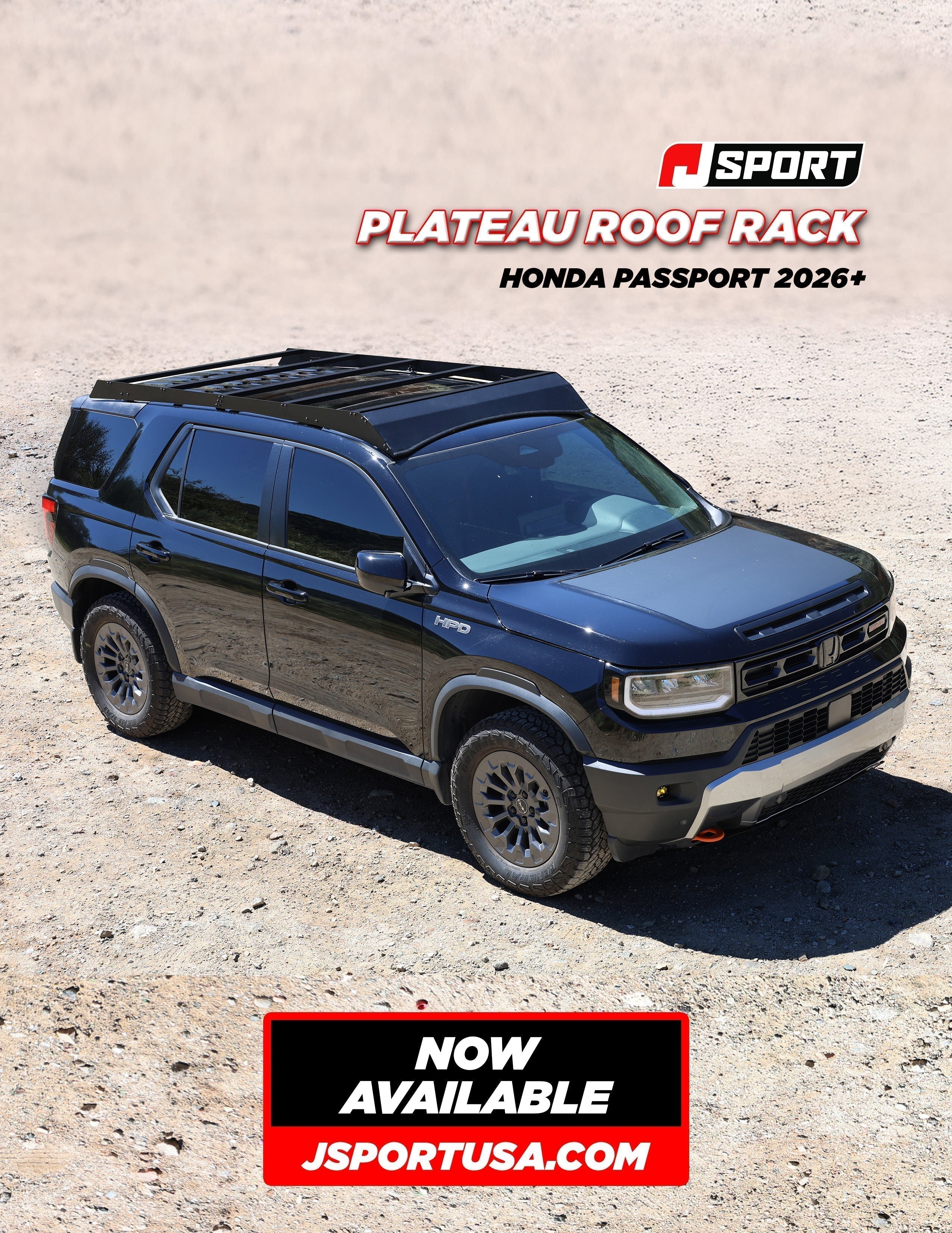 New Release - Jsport USA Plateau Roof Rack for the 2026 Honda Passport