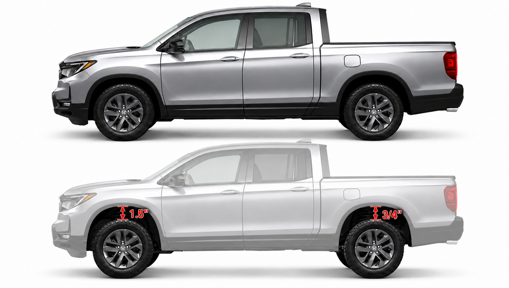 Honda Ridgeline 2017 - Current 1.5" Jsport Lift Kit