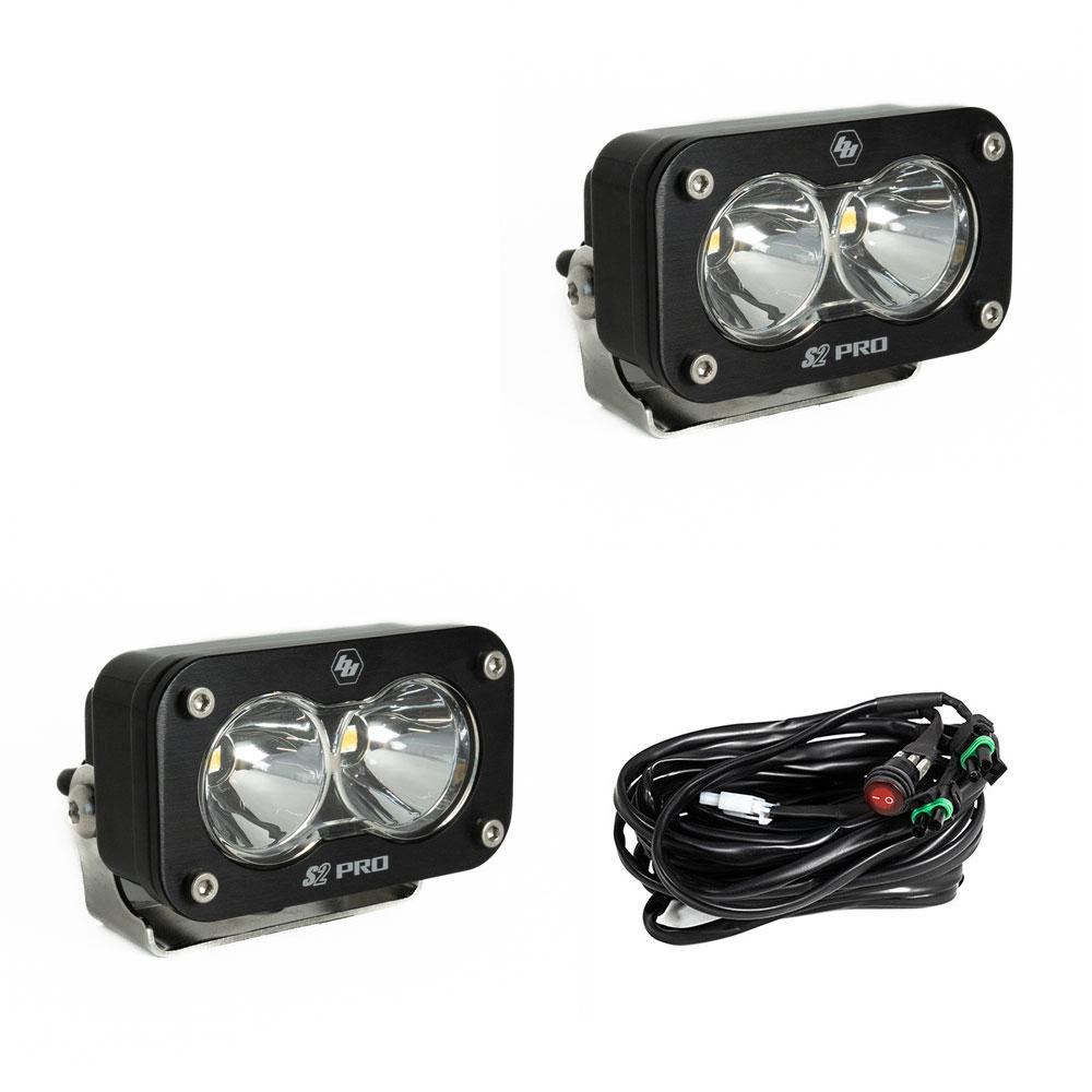 S2 SAE LED AUXILIARY LIGHT POD PAIR - UNIVERSAL