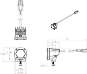 S1 BLACK LED AUXILIARY LIGHT POD PAIR – UNIVERSAL - Baja Design Lights