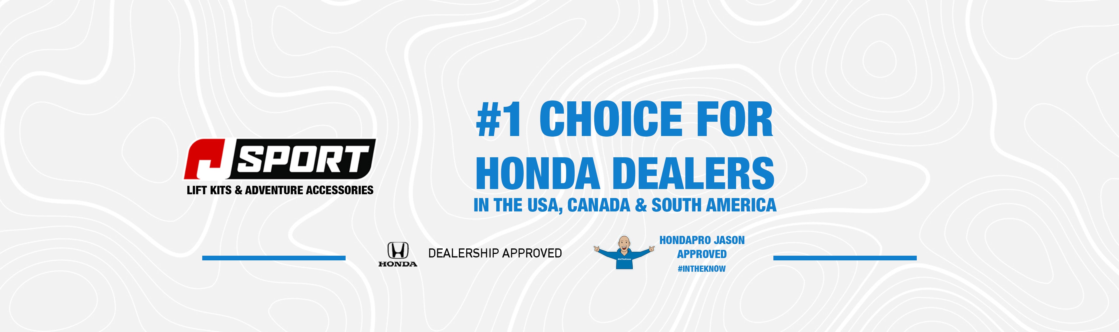 Advertisement for A-Sport lift kits and adventure accessories with text about Honda dealerships.