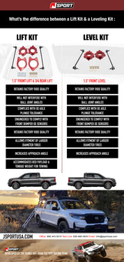 Honda Pilot 2016-2022 1.5" Jsport Lift Kit