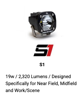 S1 BLACK LED AUXILIARY LIGHT POD PAIR – UNIVERSAL - Baja Design Lights