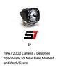 Load image into Gallery viewer, S1 BLACK LED AUXILIARY LIGHT POD PAIR – UNIVERSAL - Baja Design Lights
