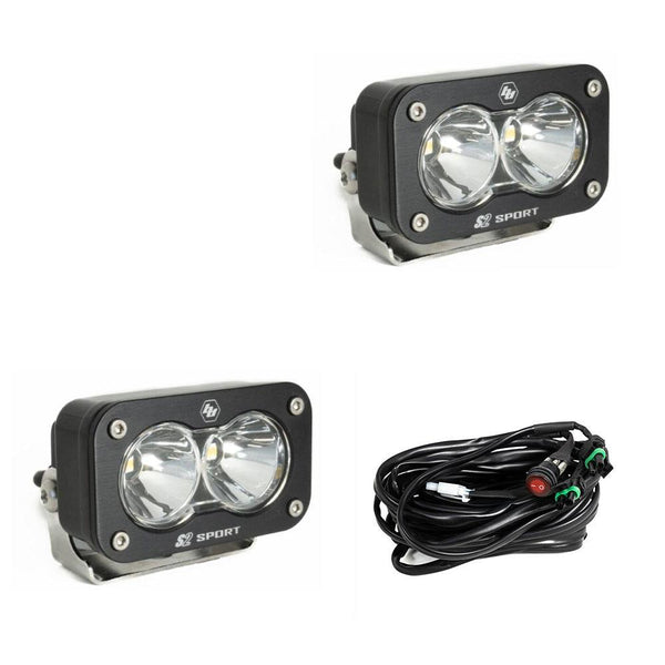 S2 SPORT BLACK LED AUXILIARY LIGHT POD PAIR – UNIVERSAL – JsportUSA