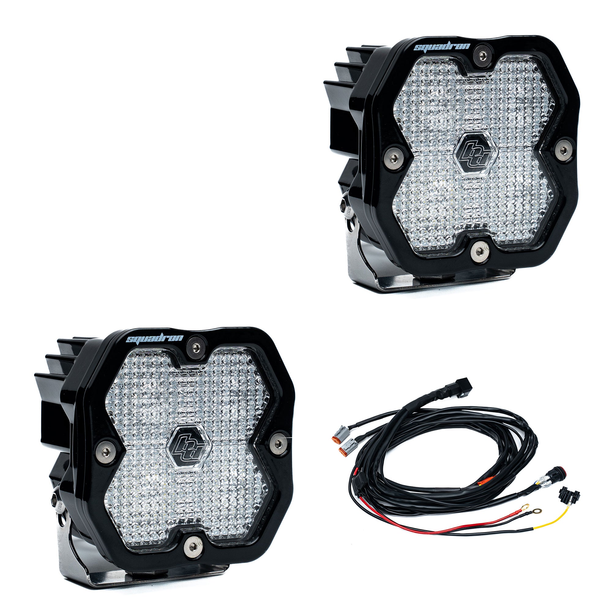 Squadron 2.0 Sport Black LED Auxiliary Light Pod Pair - Universal